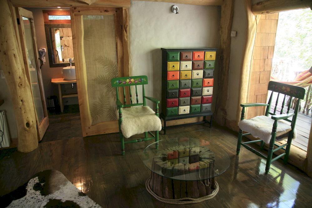 Tree Lodge Nidos De Pucon Bagian luar foto